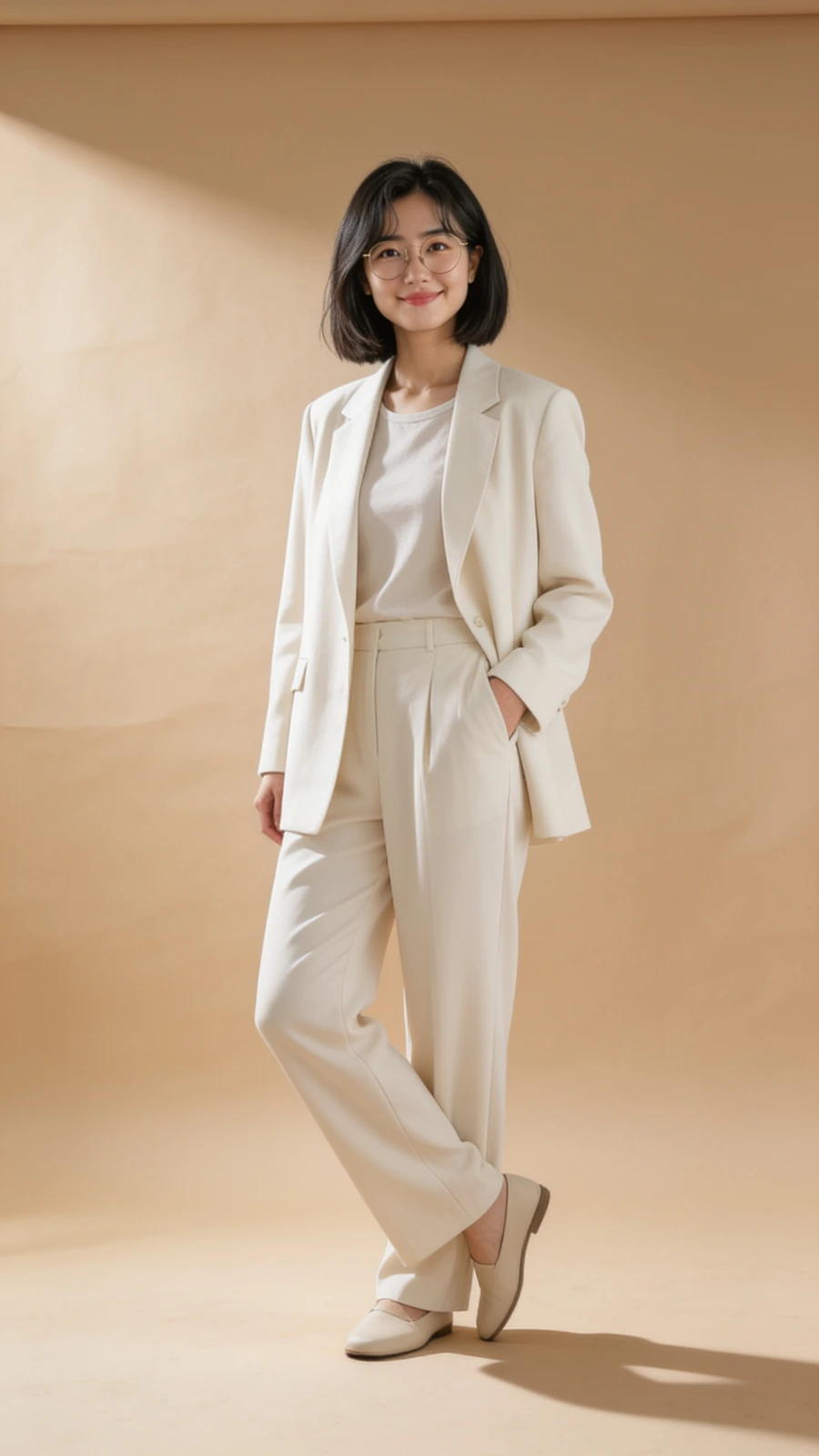 AI result in Studio Minimal style - AI Lookbook Photo