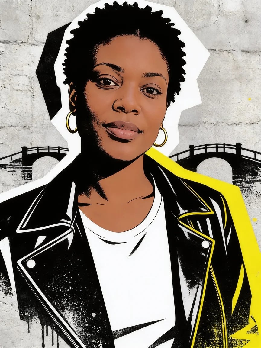 AI result in Stencil style - Graffiti Art Generator