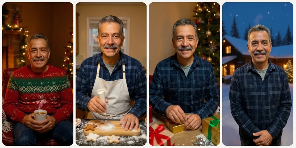 AI Christmas Photo Generator use case - Holiday Posts and Gifts