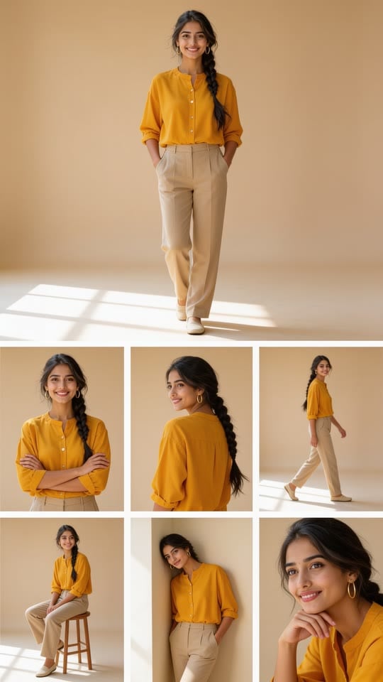 7 Pose AI made on this page