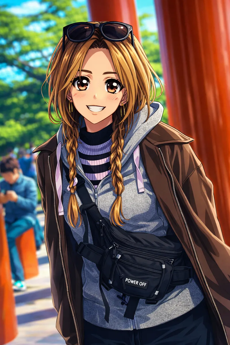 Classic anime style transformation