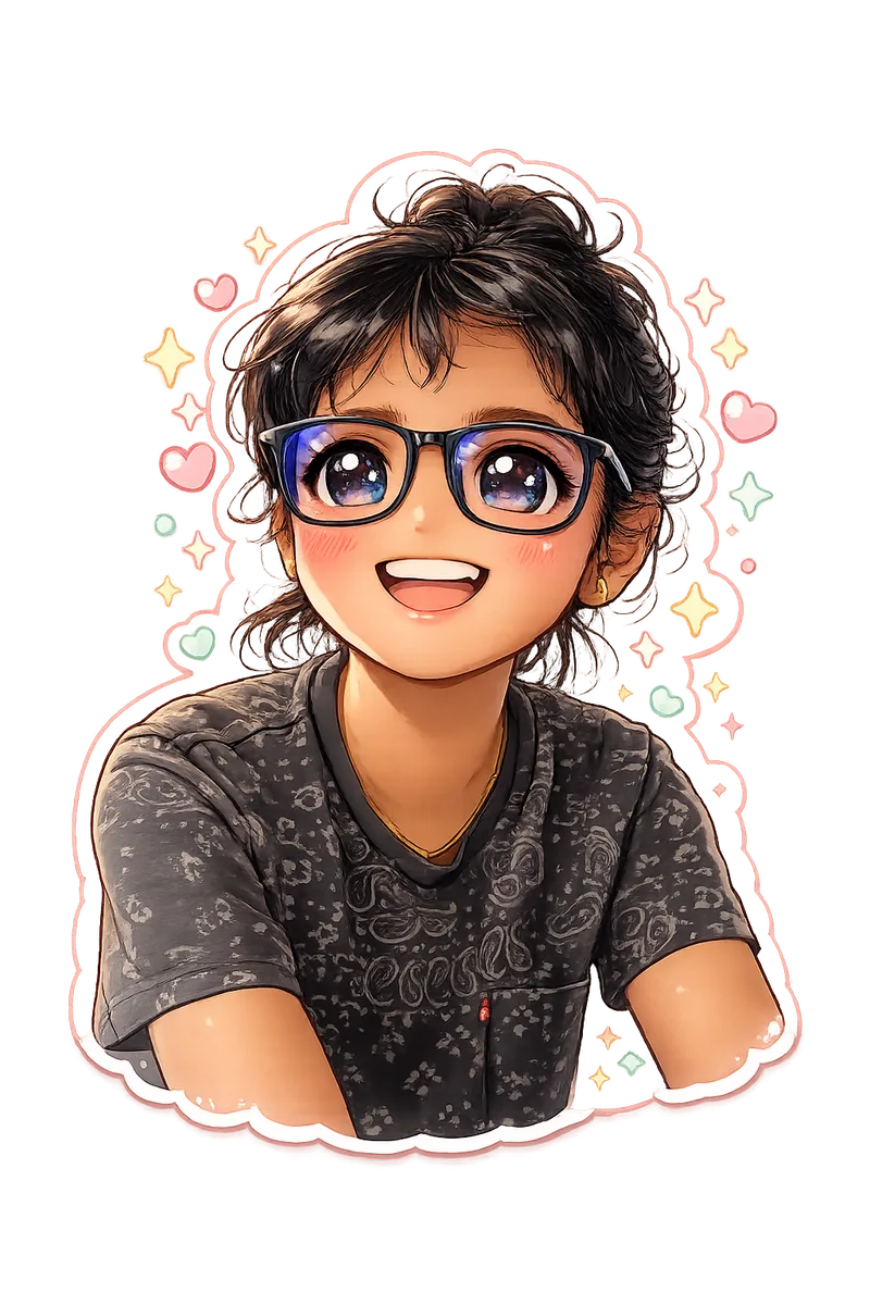 Kawaii sticker conversion example