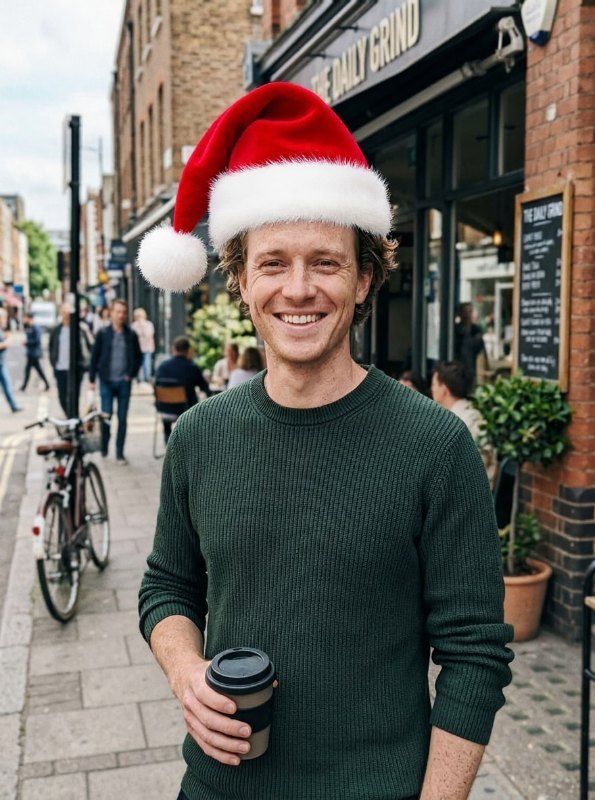 AI Add Santa Hat to Photo example