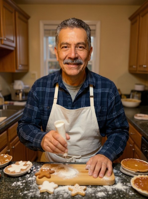 AI result in Holiday Baking style - AI Christmas Photo Generator