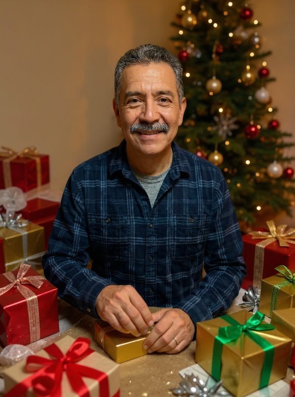 AI result in Gifts style - AI Christmas Photo Generator