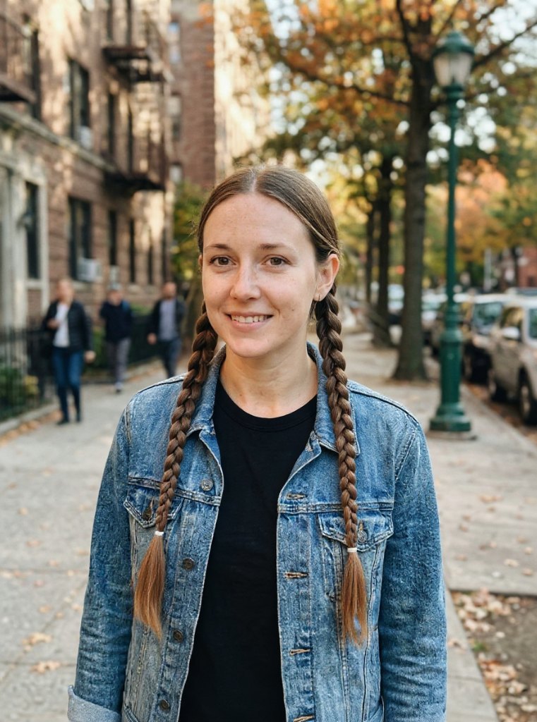 AI result in Two Braids style - AI Hairstyle Changer