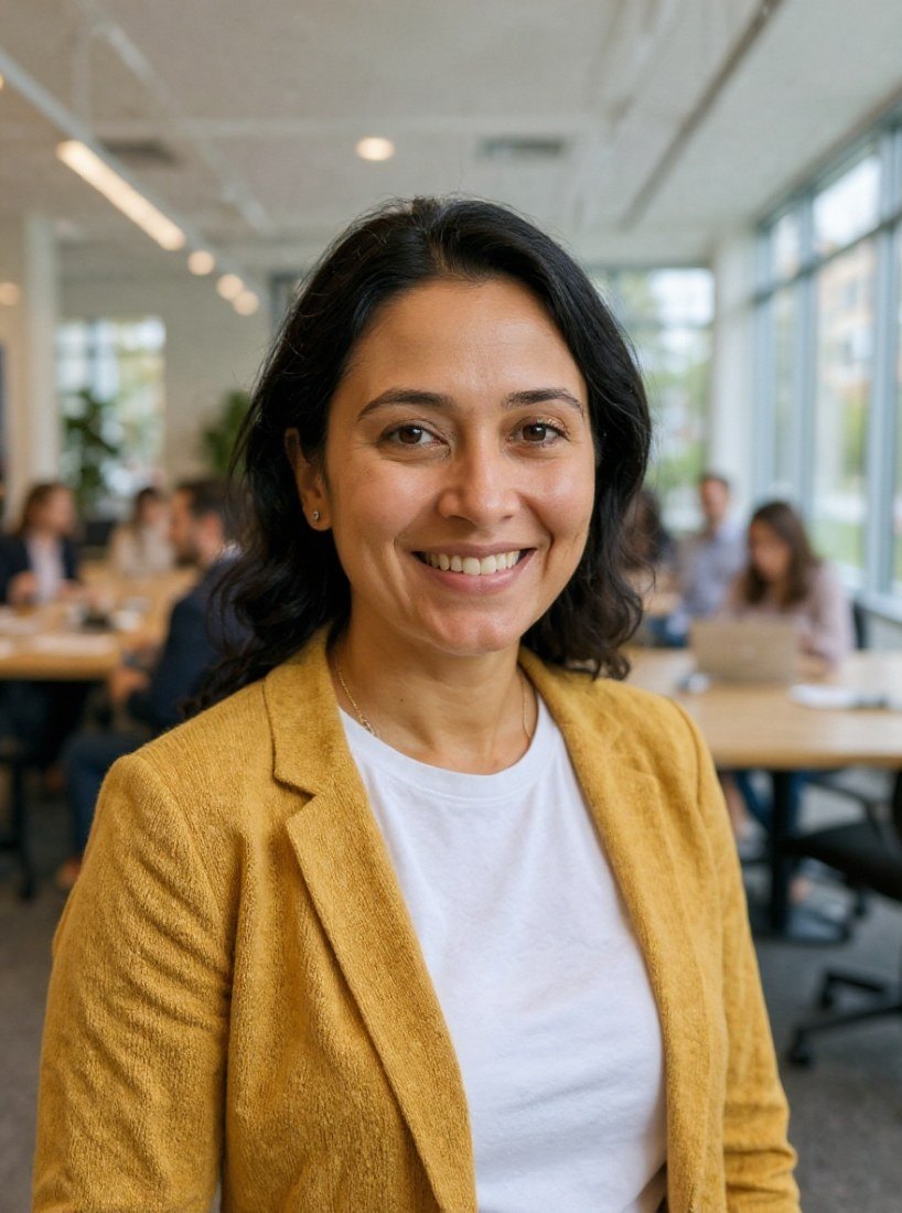 AI result in Open Office style - AI LinkedIn Photo Generator