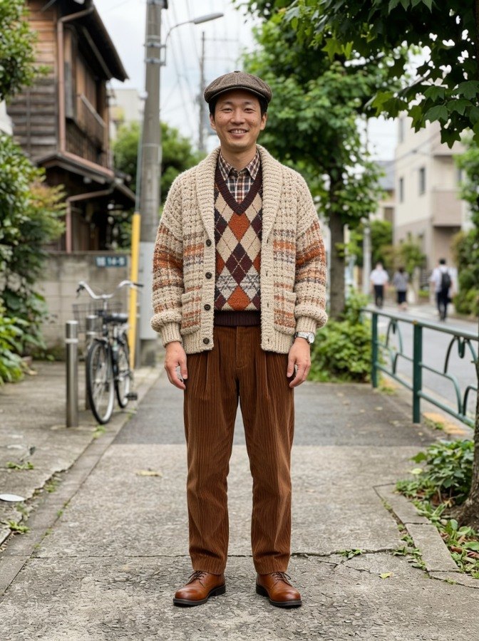 AI result in Eclectic Grandpa style - AI Outfit Generator