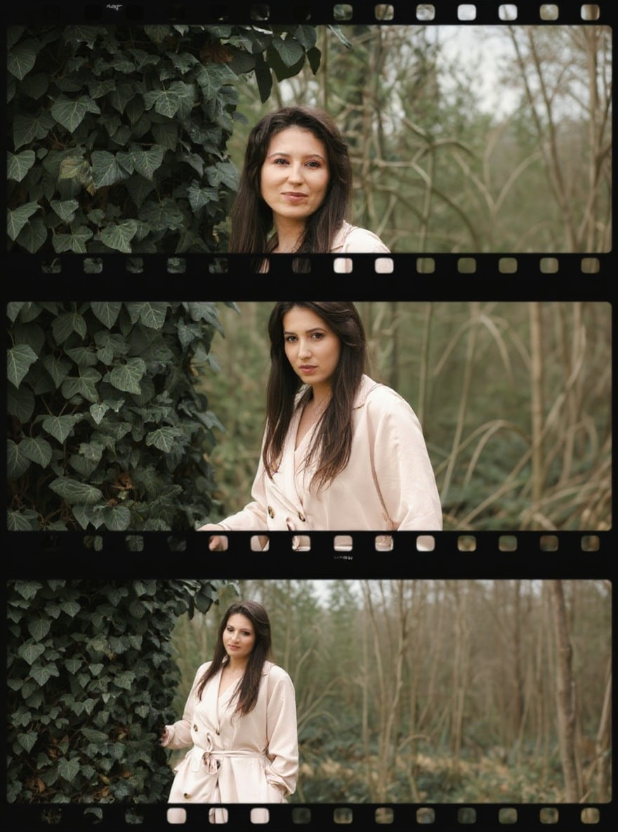 AI result in Film Strip style - AI Photo Collage Maker