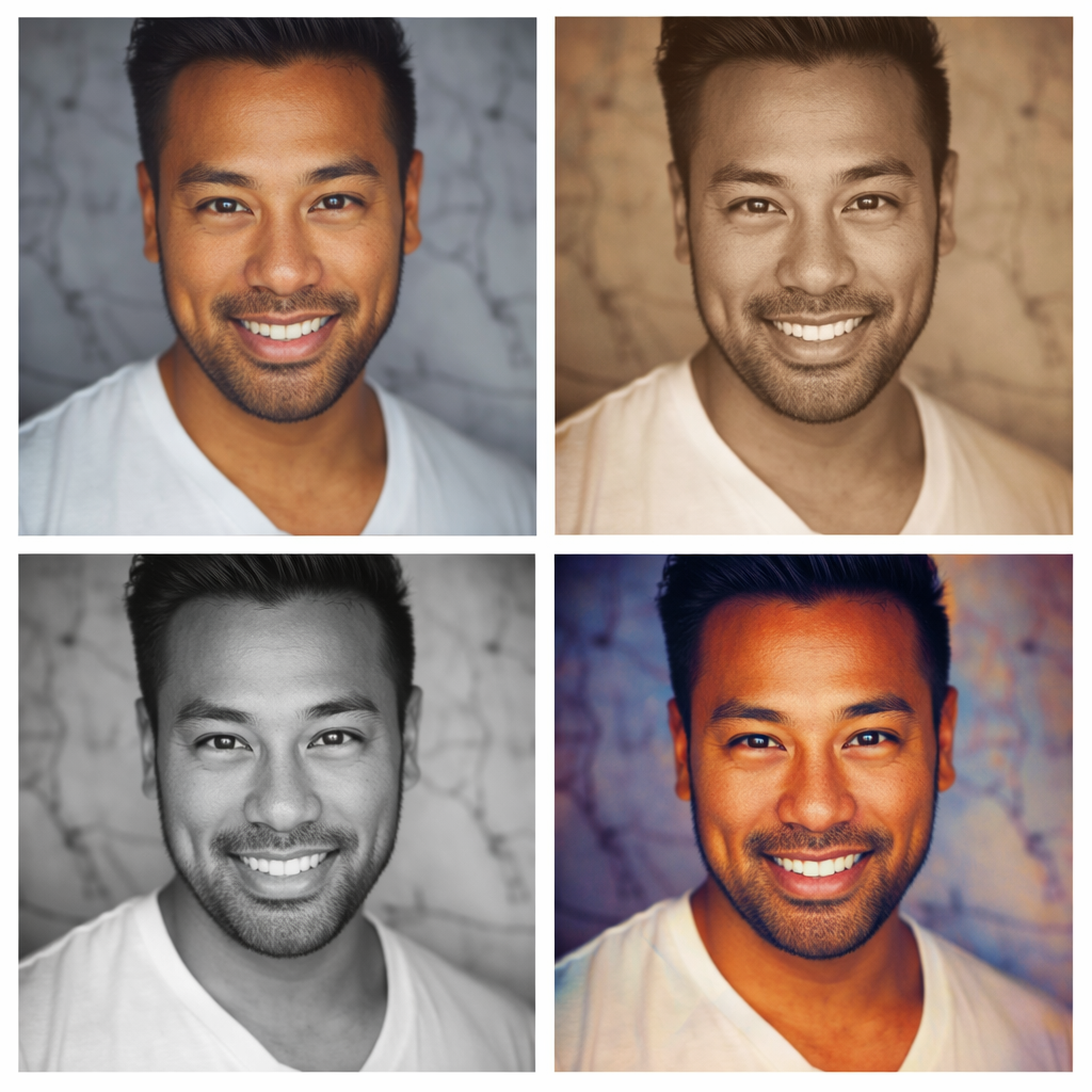 AI Photo Grid Maker example result after