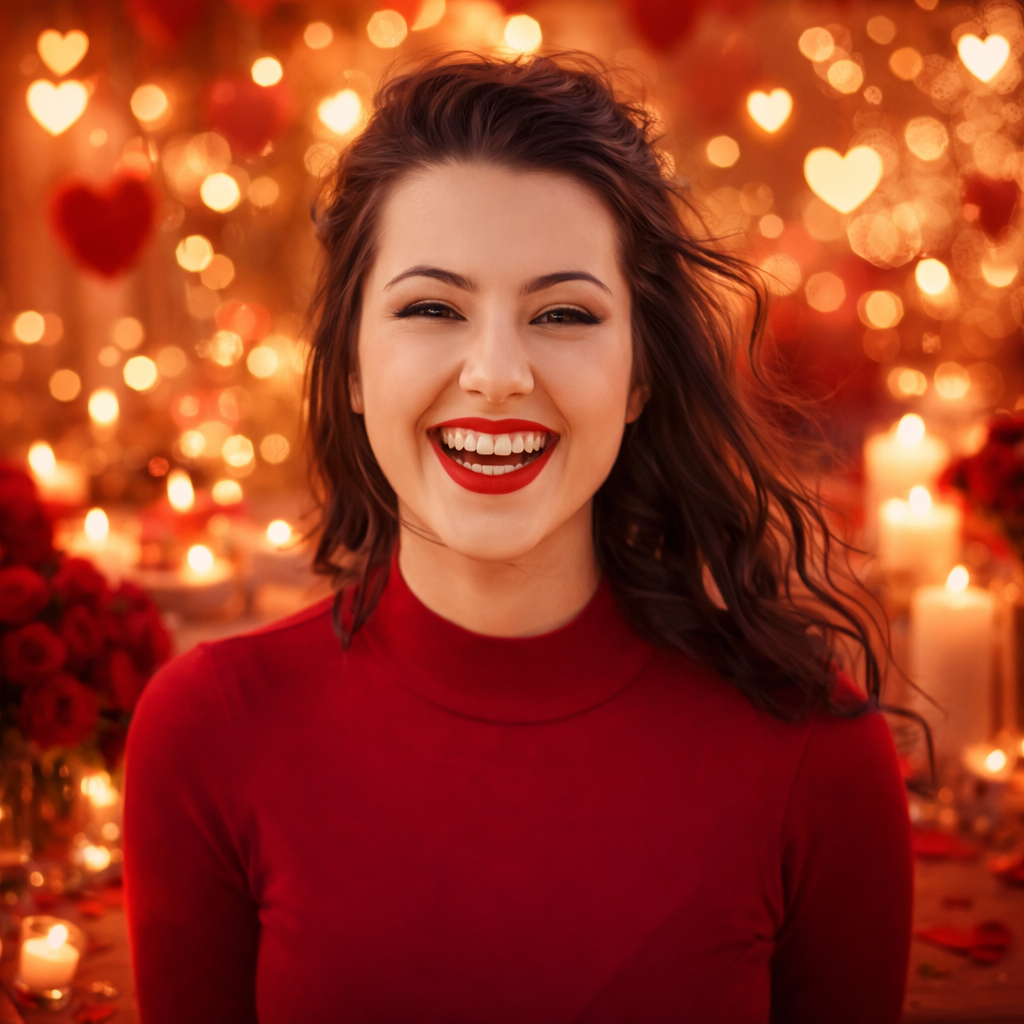 AI Valentines Day Photoshoot example result after