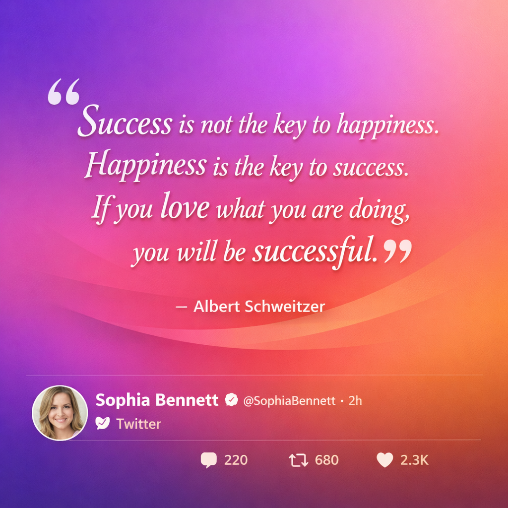 Twitter to Visual example result after