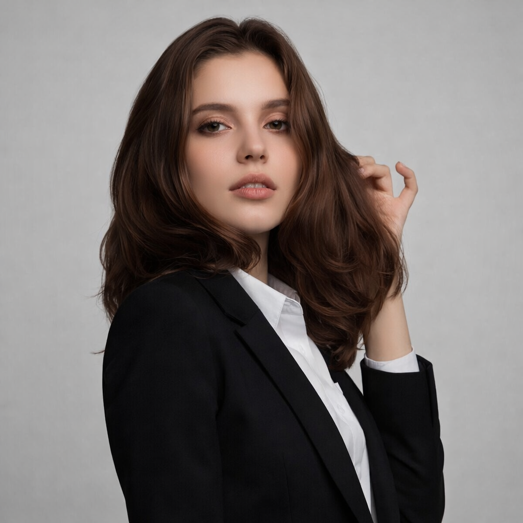 Preview Brown Hair Shades on Your Photo example result after