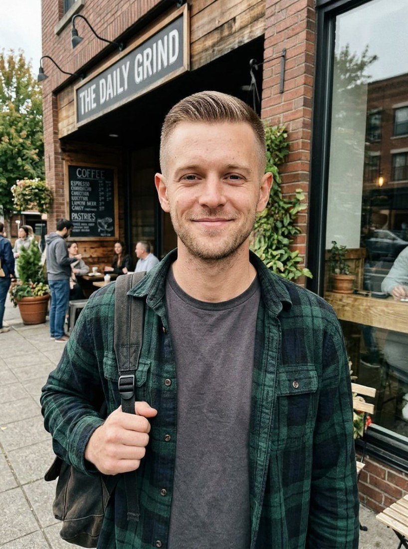 AI result in Military style - Buzz Cut Filter
