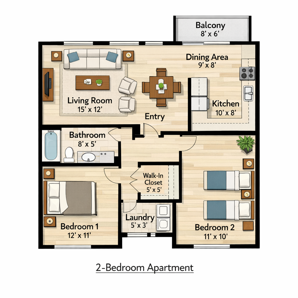 Floor Plan Generator example result after