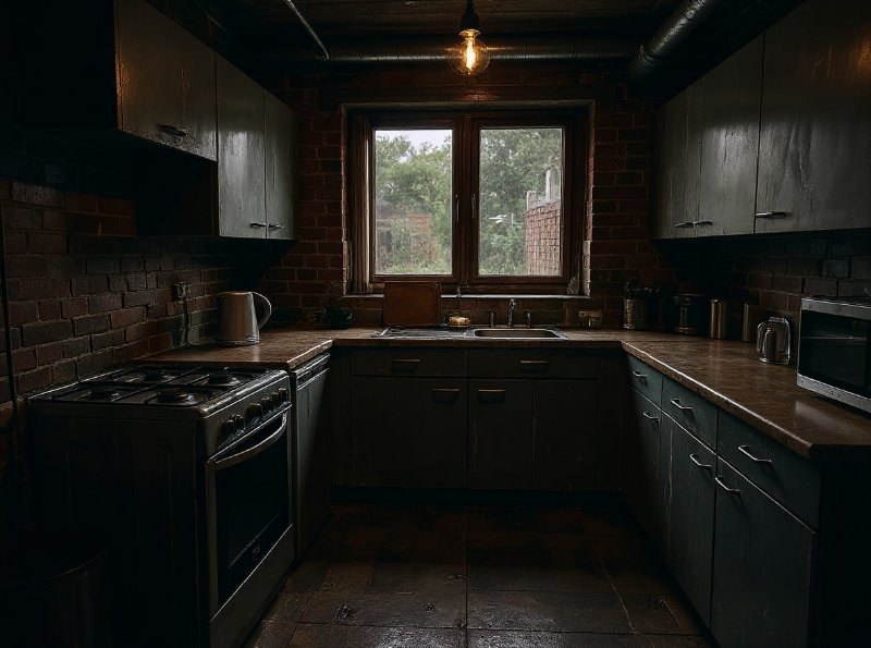 AI result in Industrial style - AI Kitchen Planner