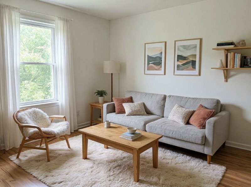 AI Living Room Design Generator result