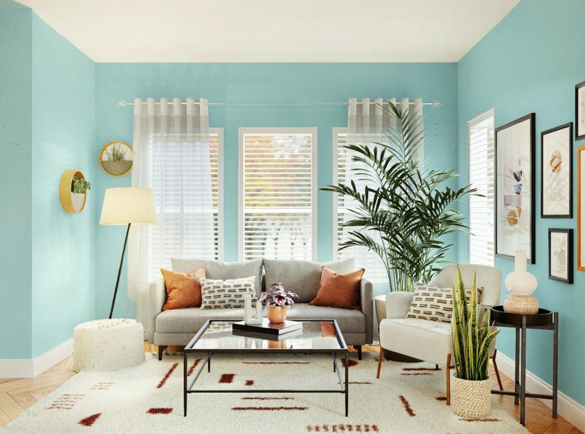 AI result in Coastal style - Paint Color Visualizer