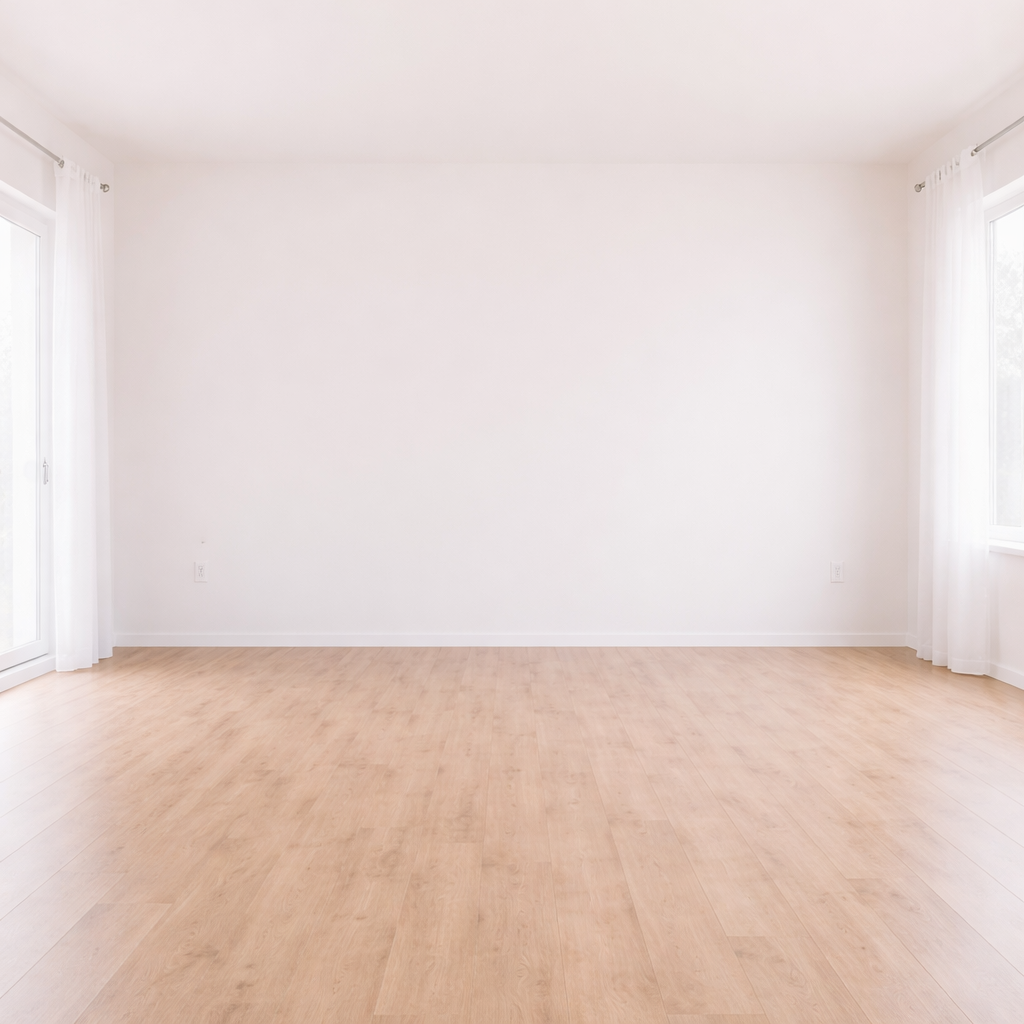 AI Room Cleaner example result after