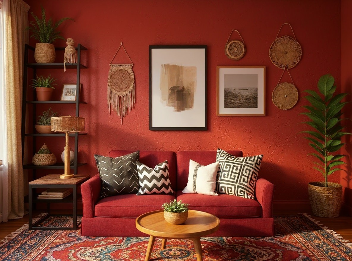 AI result in Bohemian style - AI Room Planner