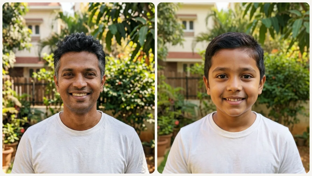 AI Age Filter use case - Generational Side-by-Side with Parents