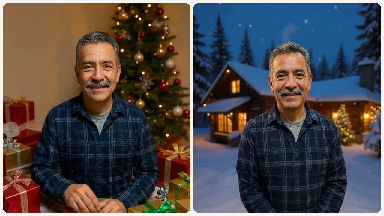 AI Christmas Photo Generator use case - Festive Small Business Marketing
