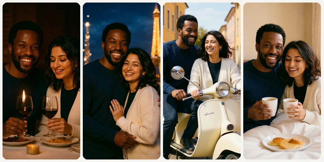 AI Couple Photo Maker use case - Save-the-Date or Engagement Content