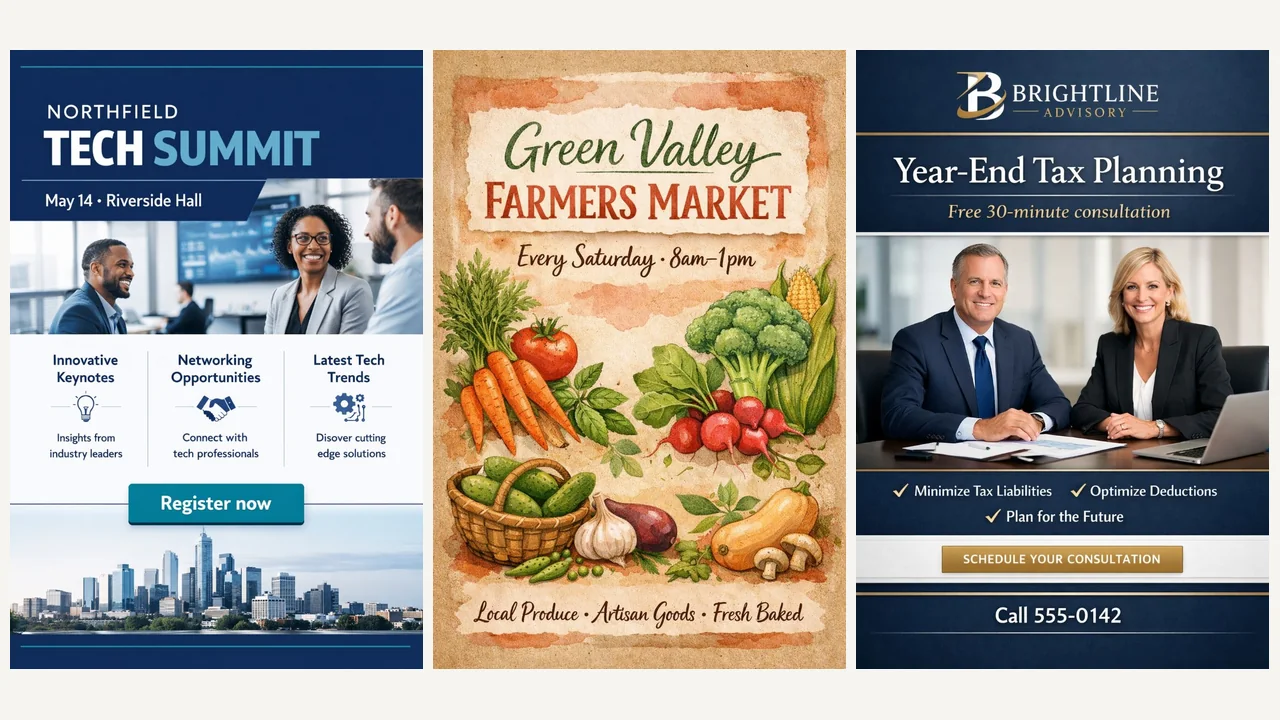 AI Flyer Maker use case - Promote Local Events