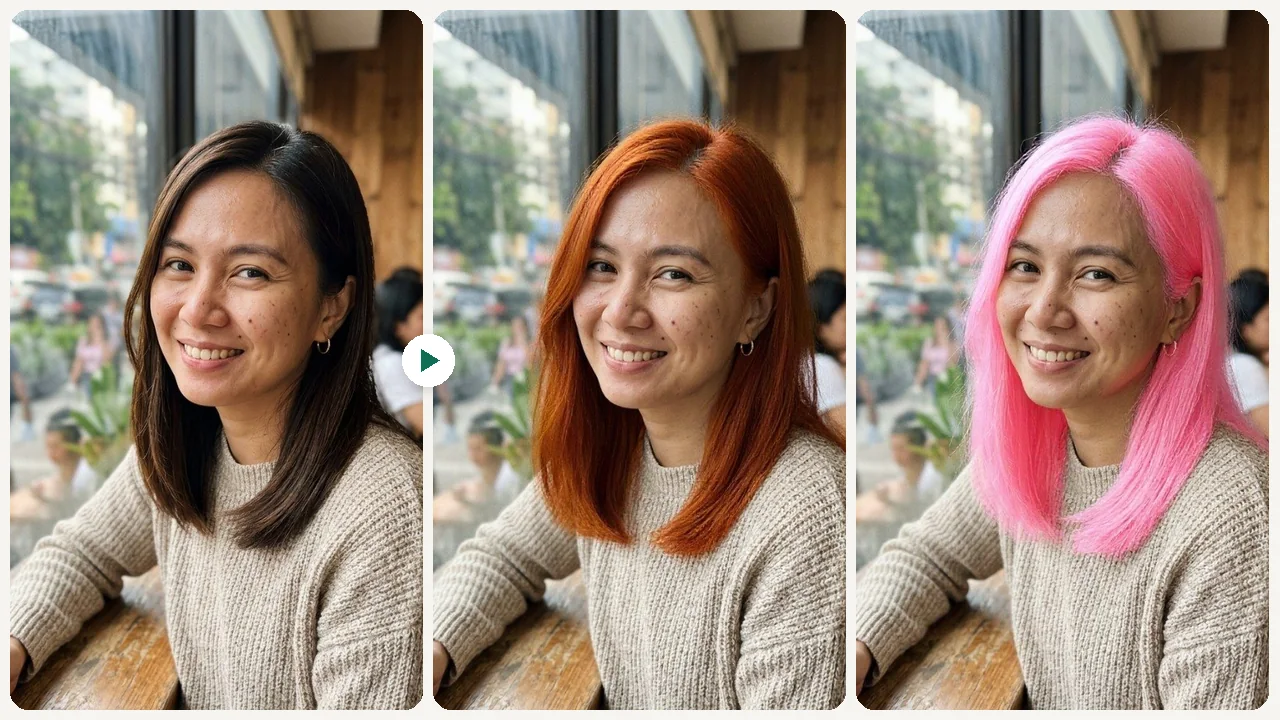AI Hair Color Changer use case - Pre-Salon Color Check