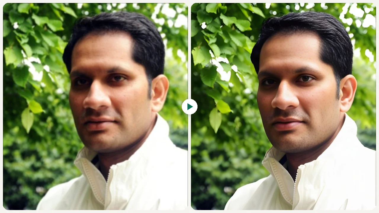 AI Image Sharpener use case - Rescue a Soft-Focus Portrait