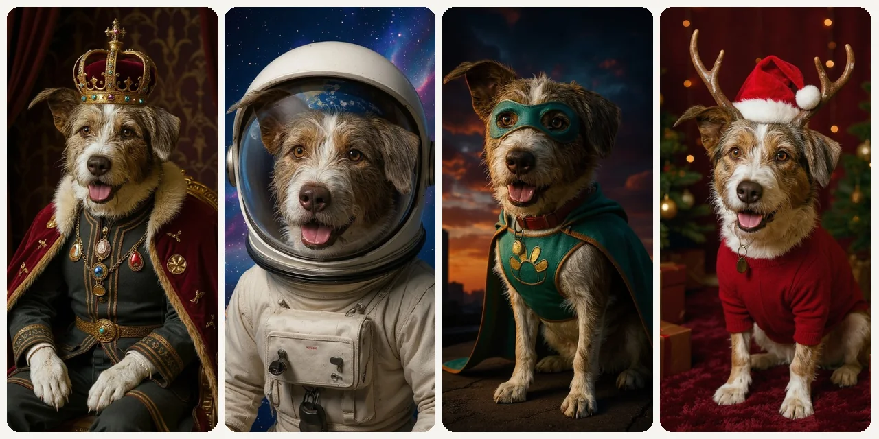 AI Pet Portrait Generator use case - Social Media & Pet Accounts