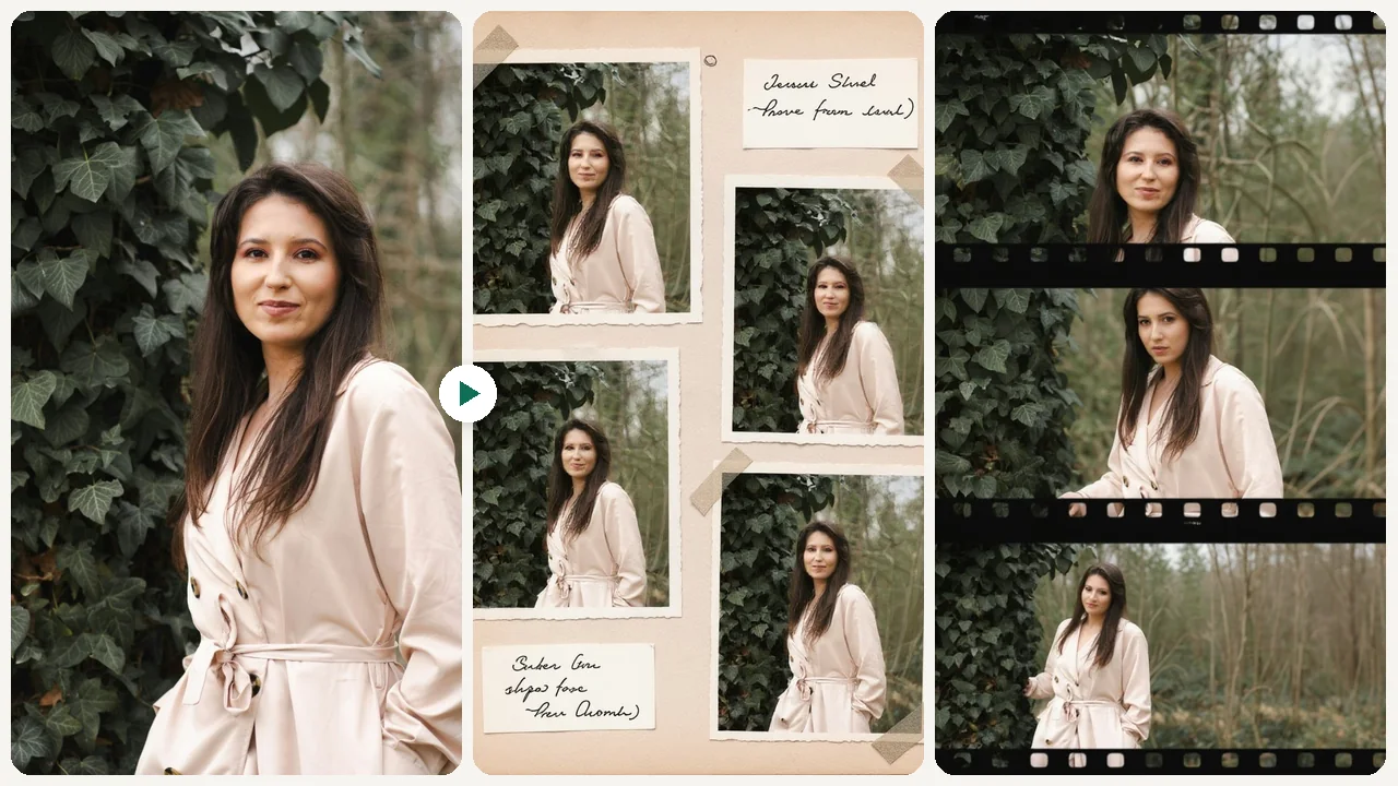 AI Photo Collage Maker use case - Memories from One Photo