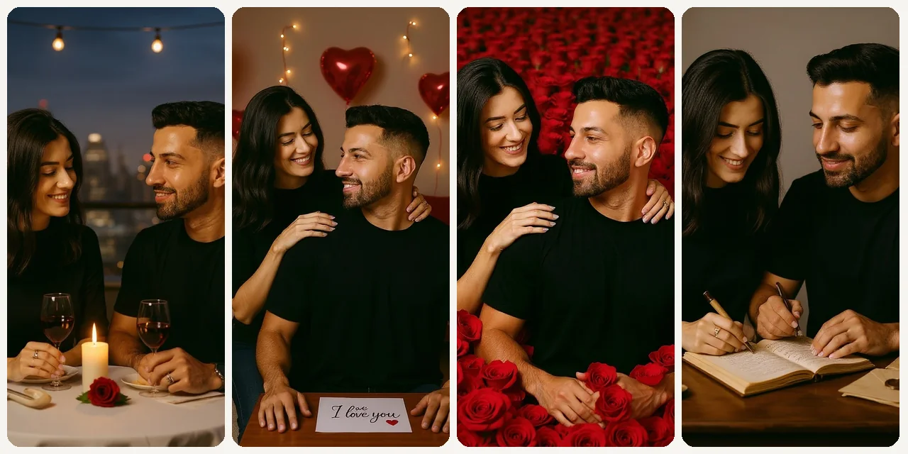 AI Valentines Day Photoshoot use case - Enhance Social Media Posts