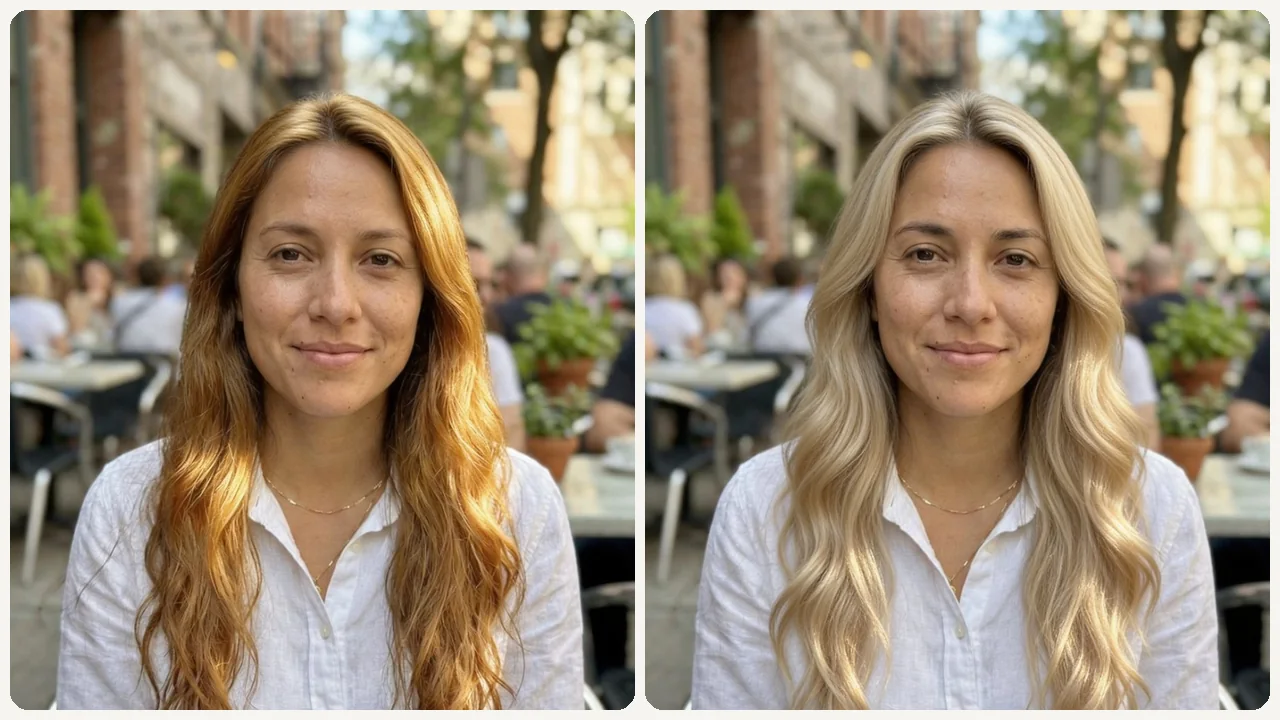 Blonde Hair Filter use case - Summer Hair Color Planning