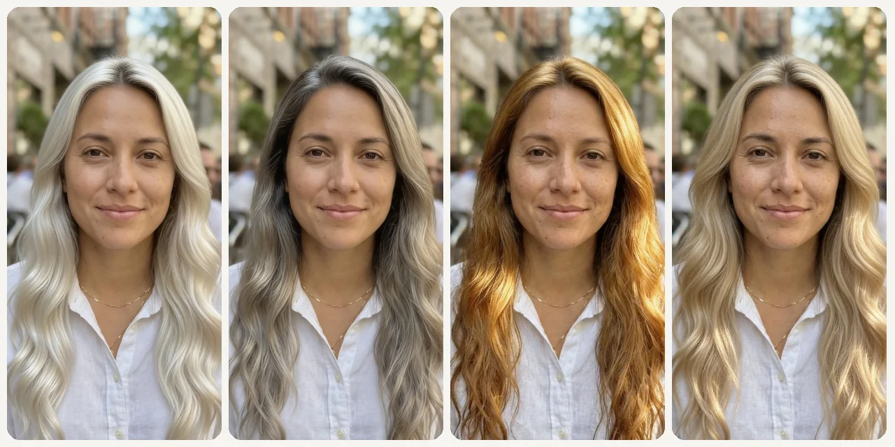 Blonde Hair Filter use case - Tone Comparison
