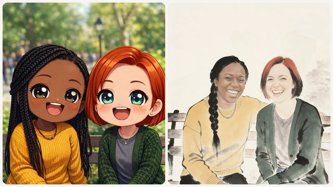 Free AI Photo to Cartoon Converter use case - Unique Blog Visuals