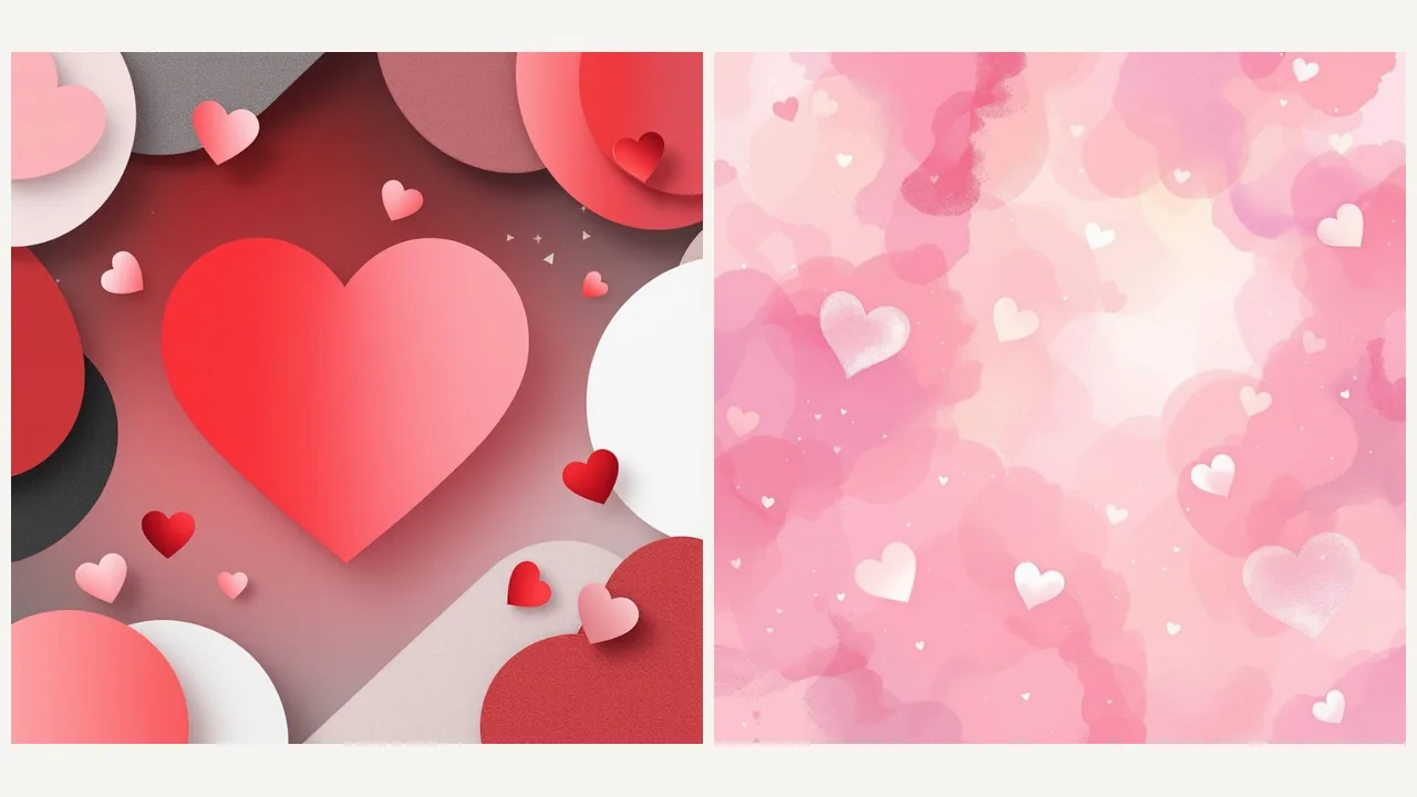 Valentine's Day Background Generator use case - Social Media Seasonal Content