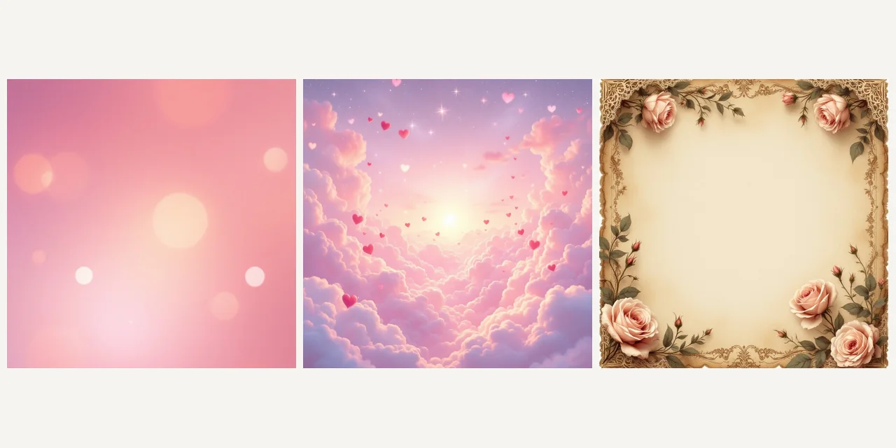 Valentine's Day Background Generator use case - Business Valentine's Promotions