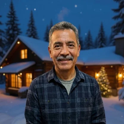 Snowy Cabin